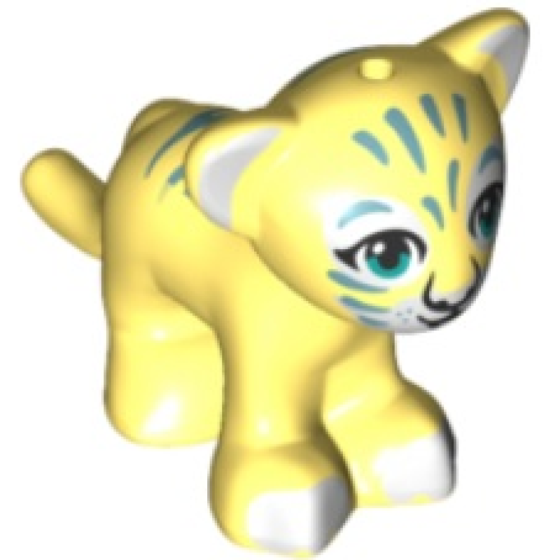 Tijger, Grote Kat, Baby WelpBright Light Yellow